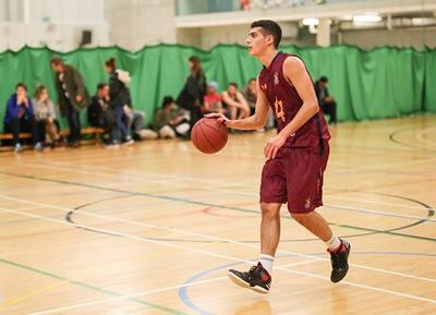 A Basketball player from a previous Alumni Sports Day